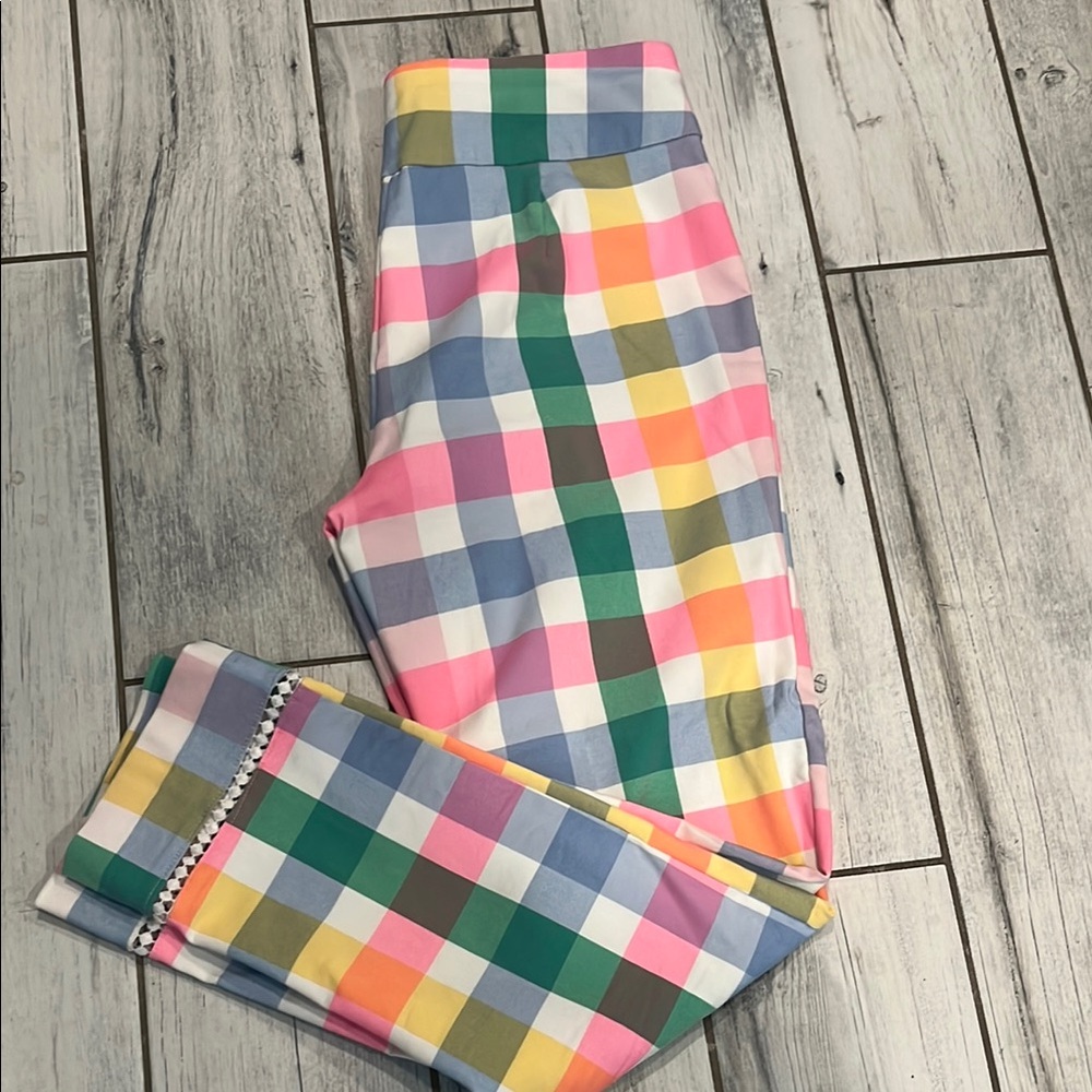 Crown & Ivy Multicolor Plaid Pant